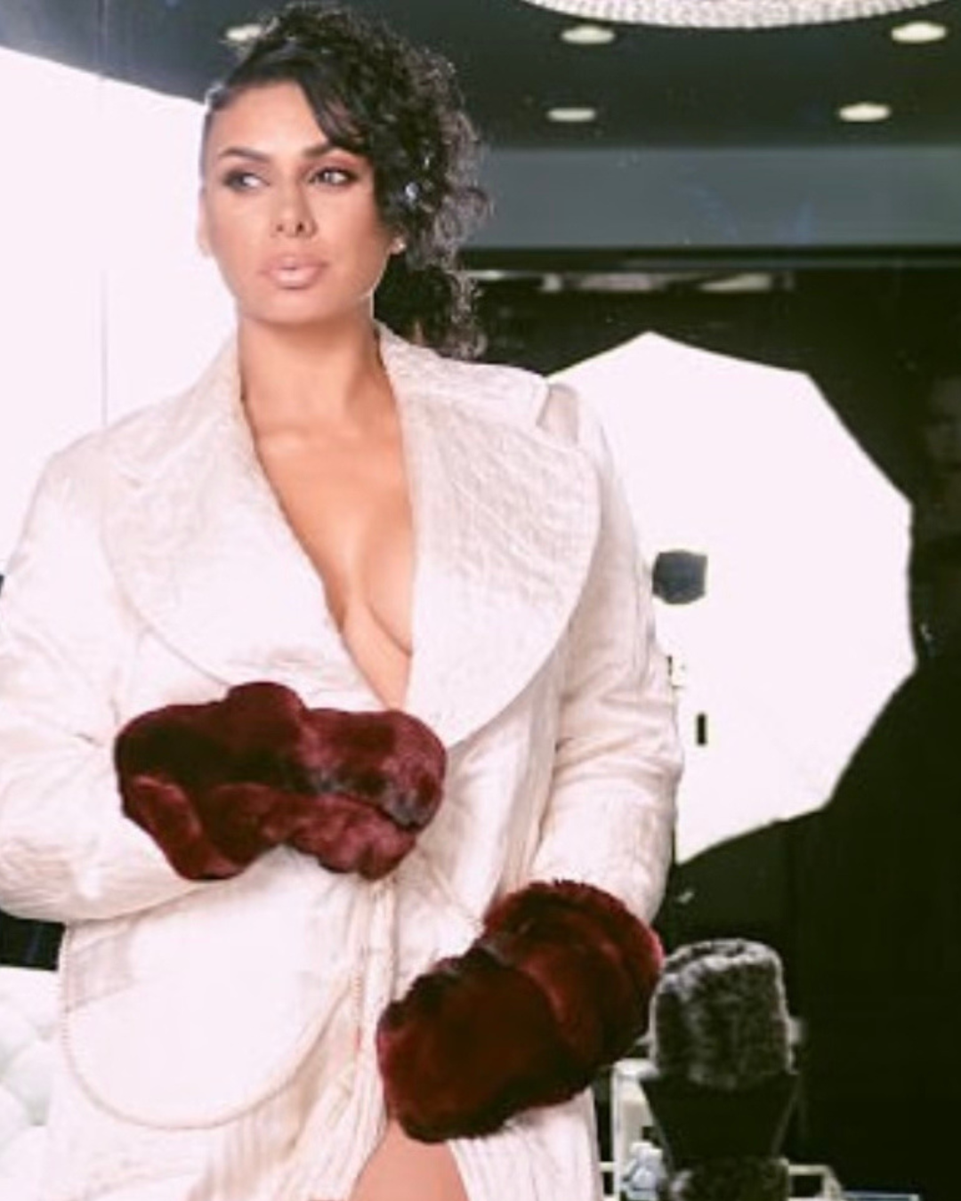 Luxury Fashion Arm Warmers - Burgundy