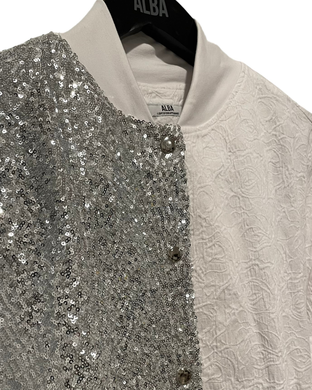 White Disco Bomber