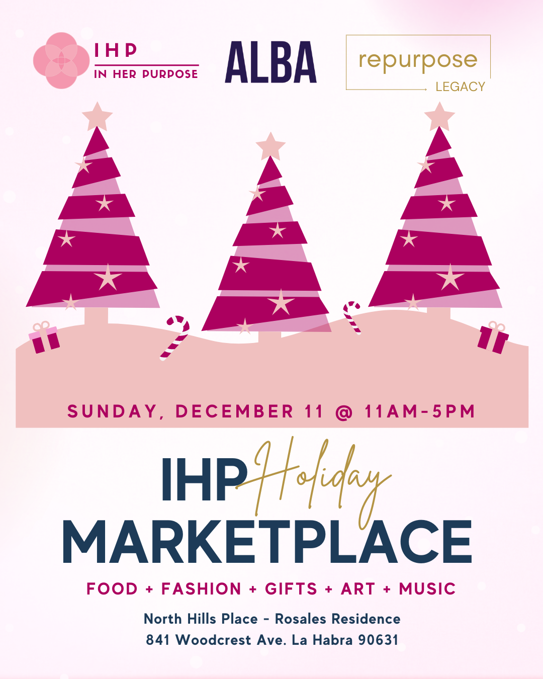 IHP Holiday Marketplace - VENDOR SIGN UPS - RESERVE YOUR SPOT.